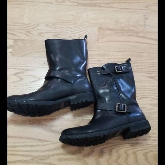 CALVIN KLEIN JEANS MEN'S THEO LEATHER BOOTS SZ  10 - Picture 3 of 5